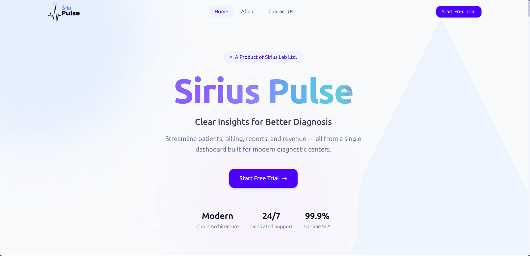 Introducing Sirius Pulse: Smarter Healthcare Management for Modern Hospitals and Diagnostic Centers